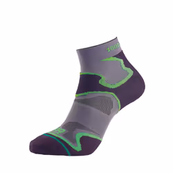 1000 Mile Mens Fusion Socks - XL, Grey/Black/Green