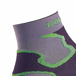 1000 Mile Mens Fusion Socks - XL, Grey/Black/Green