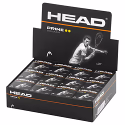 Head Prime Double Dot Squash Balls (Pack of 12)