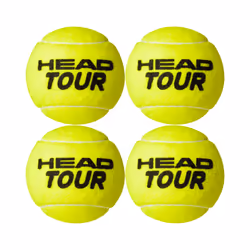 Head Tour Tennis Balls (Pack Of 4)