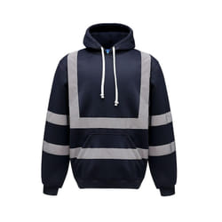 Yoko Mens Hi-Vis Hoodie - XXL, Navy