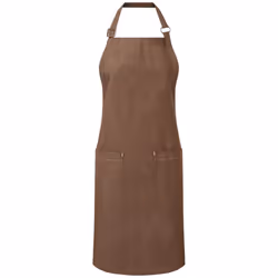 Premier Organic Cotton Full Apron - One Size, Brown Denim
