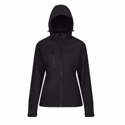 Regatta Womens/Ladies Venturer Hooded Soft Shell Jacket - 20 UK, Black