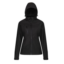 Regatta Womens/Ladies Venturer Hooded Soft Shell Jacket - 20 UK, Black