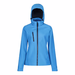 Regatta Womens/Ladies Venturer Hooded Soft Shell Jacket - 18 UK, French Blue/Navy