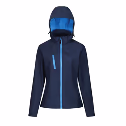 Regatta Womens/Ladies Venturer Hooded Soft Shell Jacket - 10 UK, Navy/French Blue