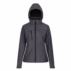 Regatta Womens/Ladies Venturer Hooded Soft Shell Jacket - 18 UK, Seal Grey/Black