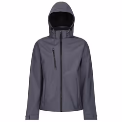 Regatta Mens Venturer Hooded Soft Shell Jacket - M, Seal Grey/Black