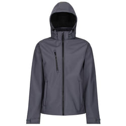 Regatta Mens Venturer Hooded Soft Shell Jacket - L, Seal Grey/Black