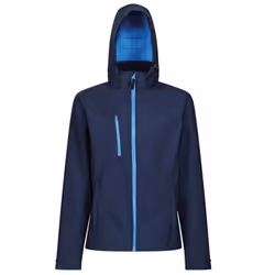 Regatta Mens Venturer Hooded Soft Shell Jacket - M, Navy/French Blue