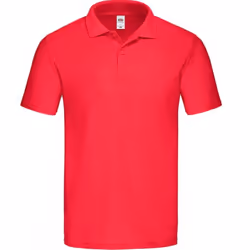 Fruit of the Loom Mens Original Pique Polo Shirt - XL, Red