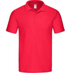 Fruit of the Loom Mens Original Pique Polo Shirt - XL, Red