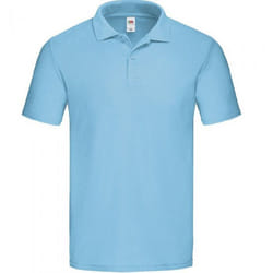 Fruit of the Loom Mens Original Pique Polo Shirt - 3XL, Sky Blue