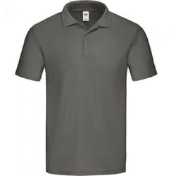 Fruit of the Loom Mens Original Pique Polo Shirt - 3XL, Light Graphite