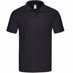 Fruit of the Loom Mens Original Pique Polo Shirt - 3XL, Black