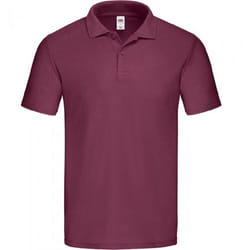 Fruit of the Loom Mens Original Pique Polo Shirt - S, Burgundy