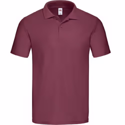 Fruit of the Loom Mens Original Pique Polo Shirt - 2XL, Burgundy