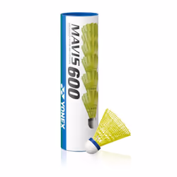 Yonex Mavis 600 Shuttlecock (Pack of 6) - One Size, Yellow