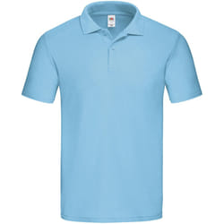 Fruit of the Loom Mens Original Polo Shirt - 2XL, Sky Blue