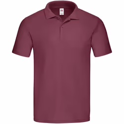 Fruit of the Loom Mens Original Polo Shirt - 2XL, Burgundy