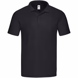 Fruit of the Loom Mens Original Polo Shirt - 2XL, Black