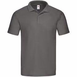 Fruit of the Loom Mens Original Polo Shirt - L, Light Graphite