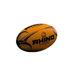 Rhino Cyclone Rugby Ball - 5, Fluorescent Orange