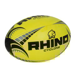 Rhino Cyclone Rugby Ball - 5, Fluorescent Yellow