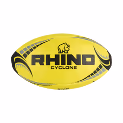 Rhino Cyclone Rugby Ball - 5, Fluorescent Yellow