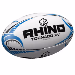 Rhino Tornado XV Rugby Ball - 5, White