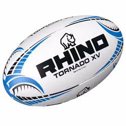 Rhino Tornado XV Rugby Ball - 5, White
