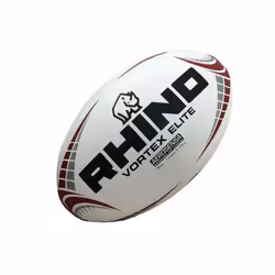 Rhino Vortex Elite Replica Rugby Ball - 2, White