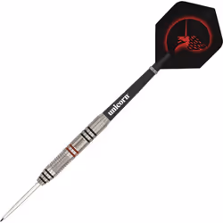 Unicorn Core Plus Win Darts (Pack of 3) - 25g, Silver/Black/Red