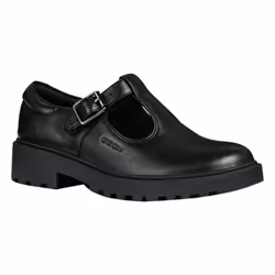 Geox Girls Casey Leather Mary Janes - 11 UK Child, Black