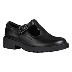 Geox Girls Casey Leather Mary Janes - 11 UK Child, Black
