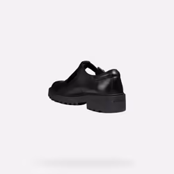 Geox Girls Casey Leather Mary Janes - 12.5 UK Child, Black