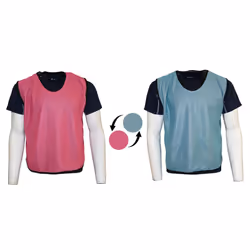 Precision Childrens/Kids Reversible Mesh Training Bib - 2-3 Years, Pink/Sky Blue