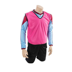 Precision Childrens/Kids Mesh Training Bib - 10-14 Years, Pink