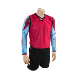 Precision Childrens/Kids Mesh Training Bib - 10-14 Years, Red