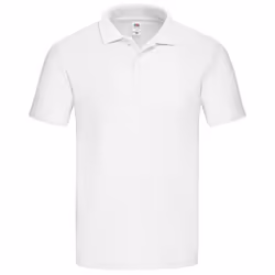 Fruit of the Loom Mens Original Polo Shirt - XL, White
