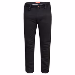 Duke Mens Claude Slim Fit Stretch Jeans - 30R, Black