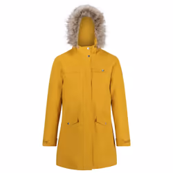 Regatta Womens/Ladies Serleena II Faux Fur Insulated Winter Parka - 10 UK, Mustard Seed