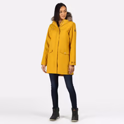 Regatta Womens/Ladies Serleena II Faux Fur Insulated Winter Parka - 10 UK, Mustard Seed