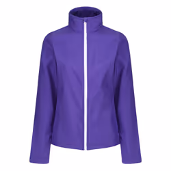 Regatta Standout Womens/Ladies Ablaze Printable Soft Shell Jacket - 14, Purple/Black