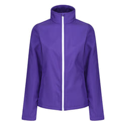 Regatta Standout Womens/Ladies Ablaze Printable Soft Shell Jacket - 18, Purple/Black