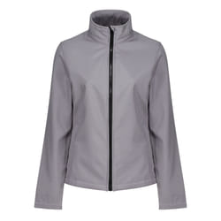 Regatta Standout Womens/Ladies Ablaze Printable Soft Shell Jacket - 18, Rock Grey/Black