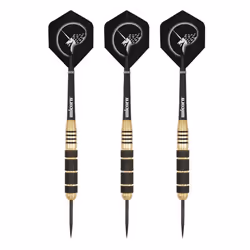 Unicorn Core Plus Win Darts (Pack Of 3) - 25g, Black/Gold