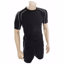 Precision Unisex Adult Lyon T-Shirt & Shorts Set - S, Black/White