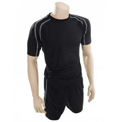Precision Unisex Adult Lyon T-Shirt & Shorts Set - S, Black/White