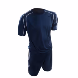 Precision Unisex Adult Lyon T-Shirt & Shorts Set - S, Navy/White